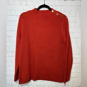Talbots size medium burnt orange crewneck sweater